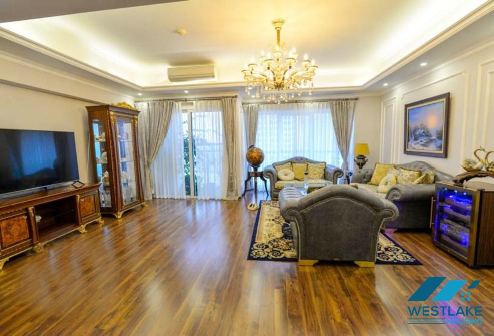Nice design apartment with 4 bedrooms for rent in Ciputra, Ha Noi