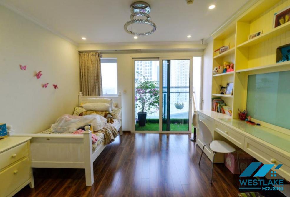 Nice design apartment with 4 bedrooms for rent in Ciputra, Ha Noi