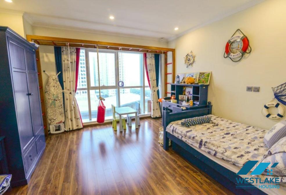 Nice design apartment with 4 bedrooms for rent in Ciputra, Ha Noi