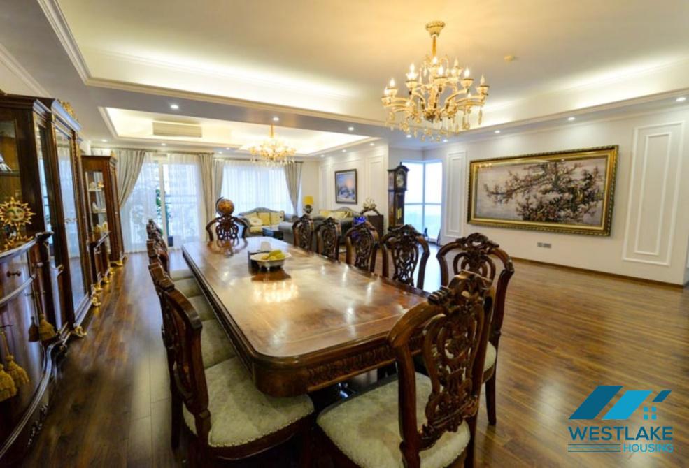Nice design apartment with 4 bedrooms for rent in Ciputra, Ha Noi