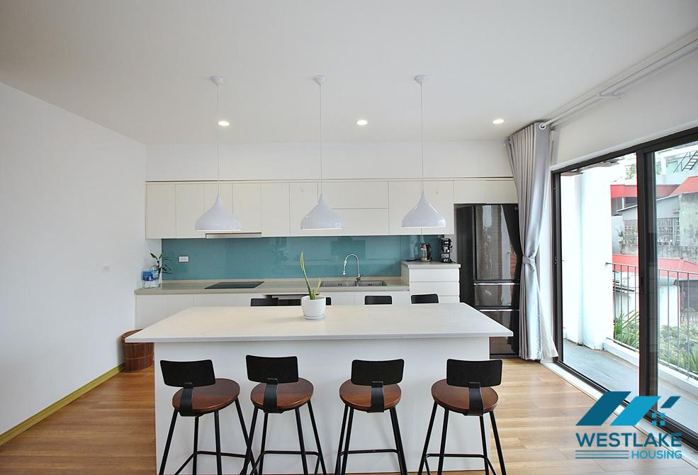 A spacious and modern 3 bedroom apartment for rent in Xuan Dieu, Tay Ho