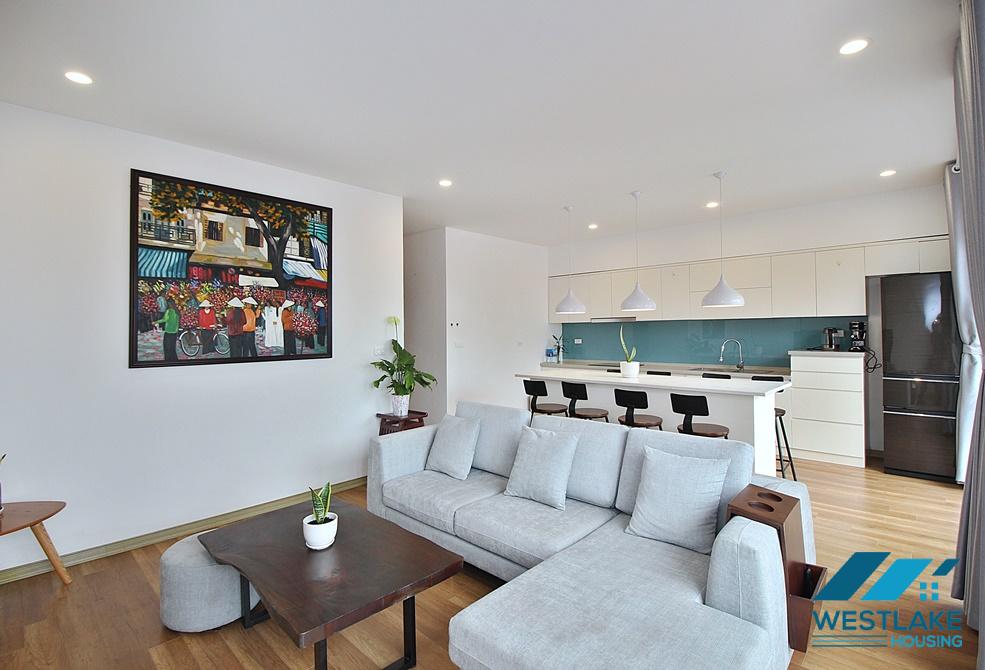 A spacious and modern 3 bedroom apartment for rent in Xuan Dieu, Tay Ho