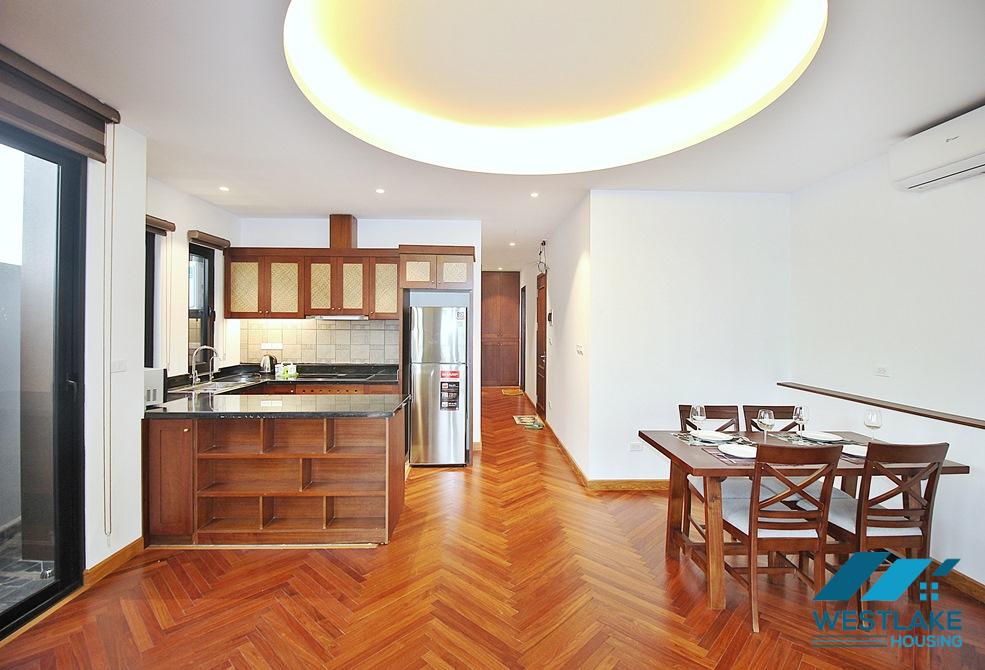 High-end floor and Indochina style 2 bedrooms apartment for rent in Tay Ho