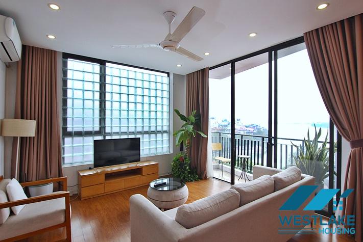  Bright 2 bedrooms apartment for rent in Xuan Dieu area, Tay Ho, Ha Noi
