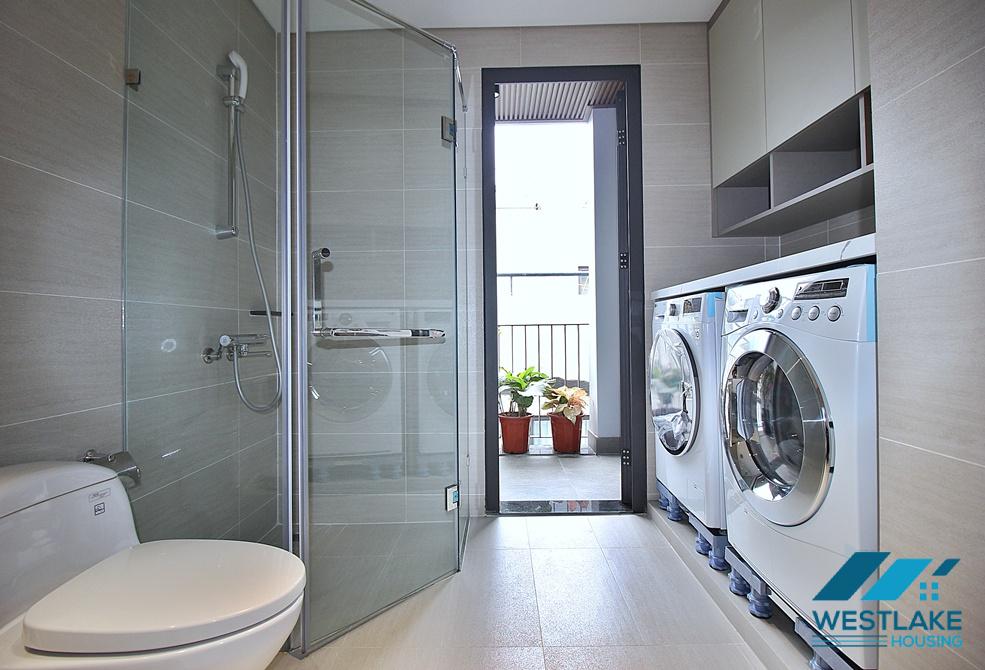Beautiful 03 bedrooms apartment with nice terrace for rent in Tay Ho ward, Ha Noi