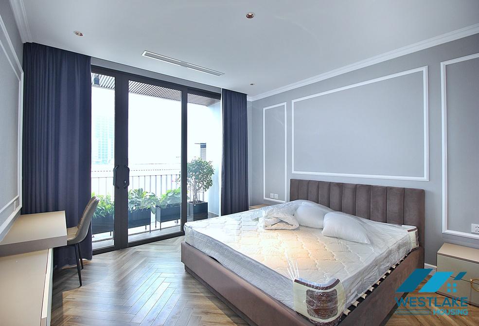 Beautiful 03 bedrooms apartment with nice terrace for rent in Tay Ho ward, Ha Noi