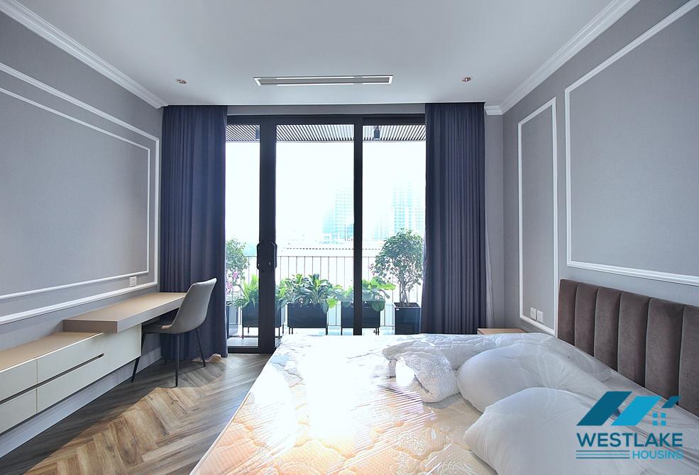 Beautiful 03 bedrooms apartment with nice terrace for rent in Tay Ho ward, Ha Noi