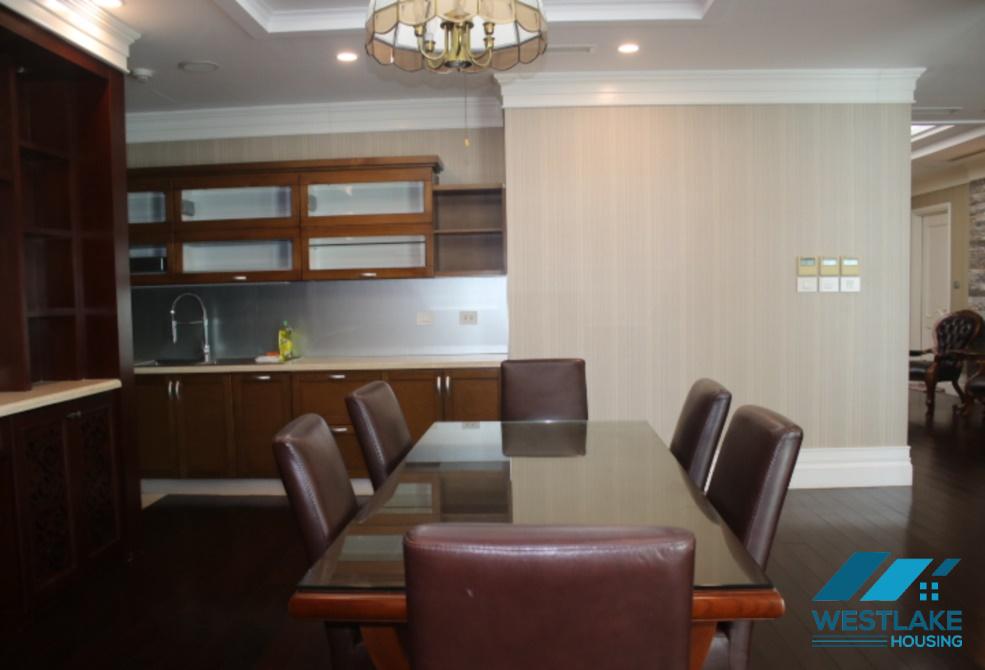 An enormous 3 bedroom apartment for rent in Ciputra Complex, Tay Ho ward, Ha Noi