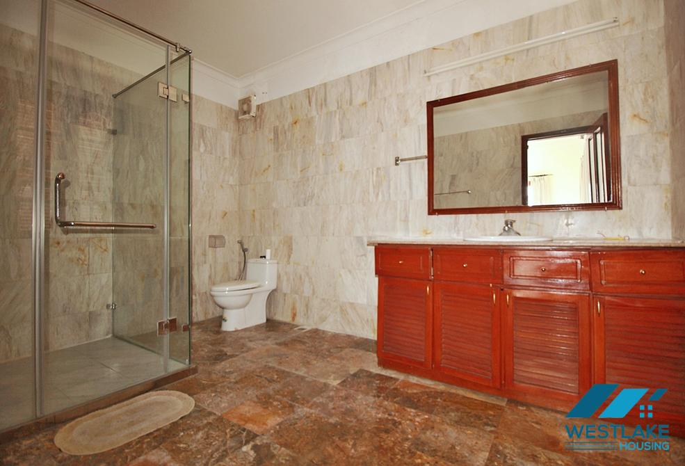 Spacious 5 bedrooms house with huge yard for rent in To Ngoc Van, Tay Ho ward, Ha Noi