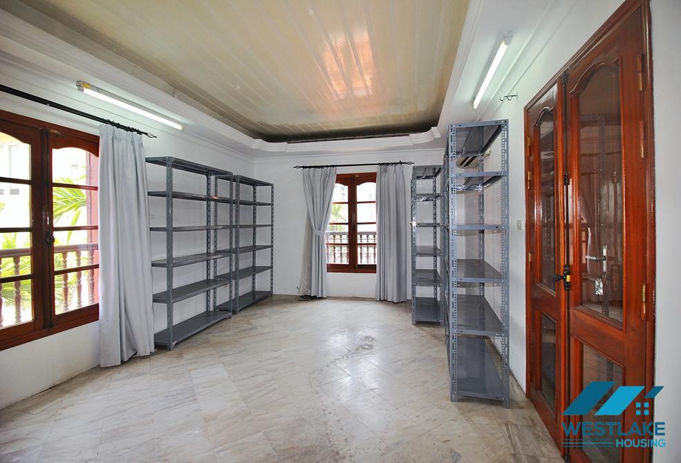 Spacious 5 bedrooms house with huge yard for rent in To Ngoc Van, Tay Ho ward, Ha Noi