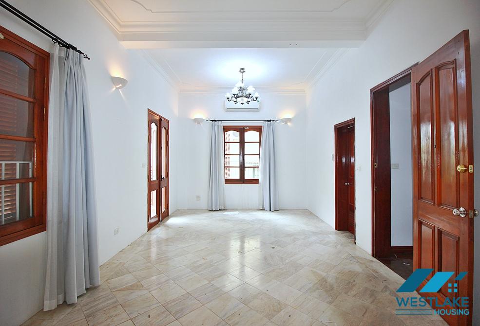 Spacious 5 bedrooms house with huge yard for rent in To Ngoc Van, Tay Ho ward, Ha Noi