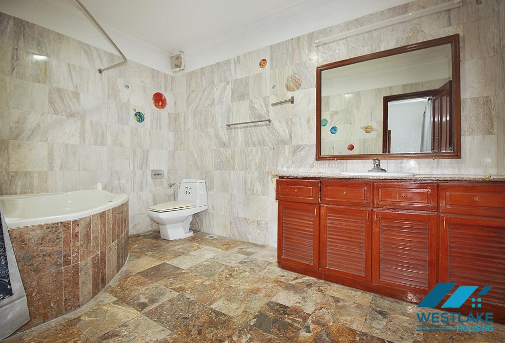 Spacious 5 bedrooms house with huge yard for rent in To Ngoc Van, Tay Ho ward, Ha Noi