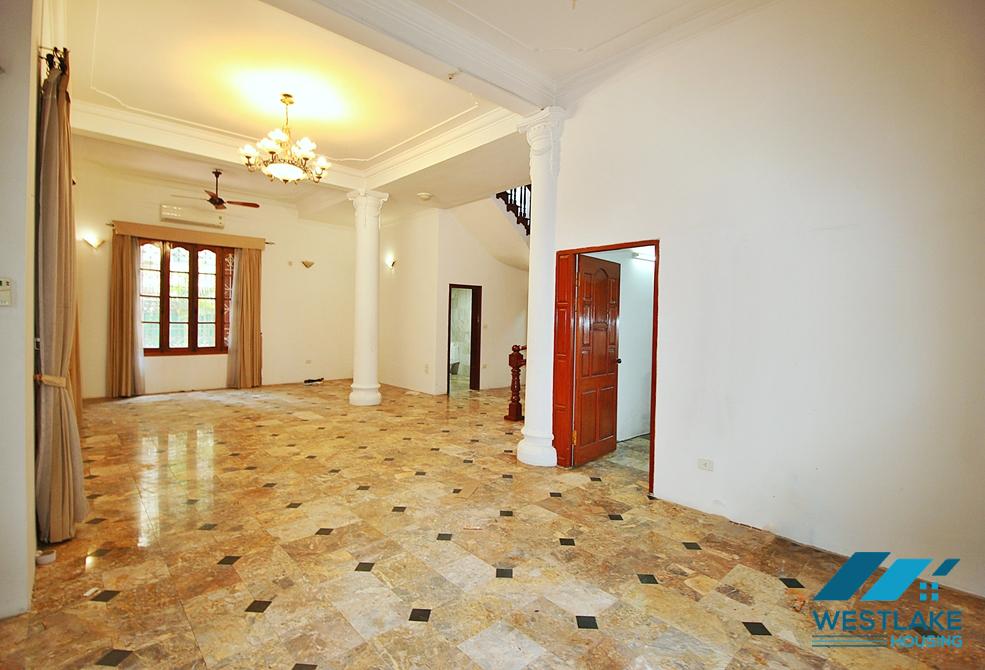 Spacious 5 bedrooms house with huge yard for rent in To Ngoc Van, Tay Ho ward, Ha Noi