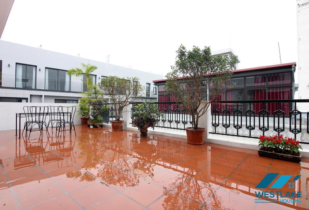 A spacious 2 bedrooms apartment with huge balcony for rent in Tu Hoa, Tay Ho, Ha Noi