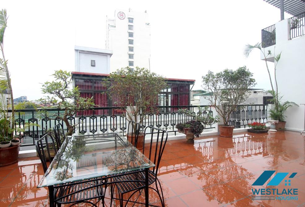 A spacious 2 bedrooms apartment with huge balcony for rent in Tu Hoa, Tay Ho, Ha Noi