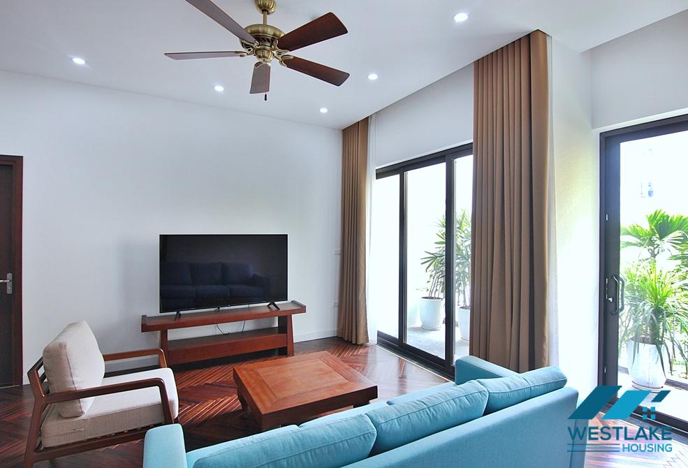 Spacious 4-bedroom apartment with a balcony on Tay Ho street, Tay Ho ward, Ha Noi for rent