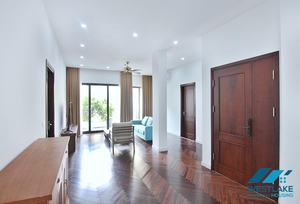 Spacious 4-bedroom apartment with a balcony on Tay Ho street, Tay Ho ward, Ha Noi for rent