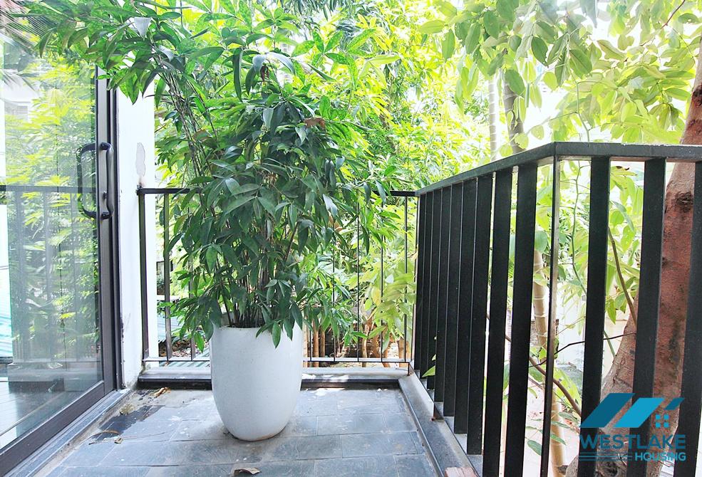 Spacious 4-bedroom apartment with a balcony on Tay Ho street, Tay Ho ward, Ha Noi for rent