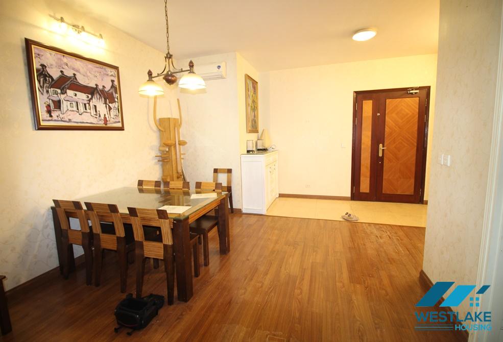 Fully furnished apartment with beautiful wooden floor is available for rent in Ciputra
