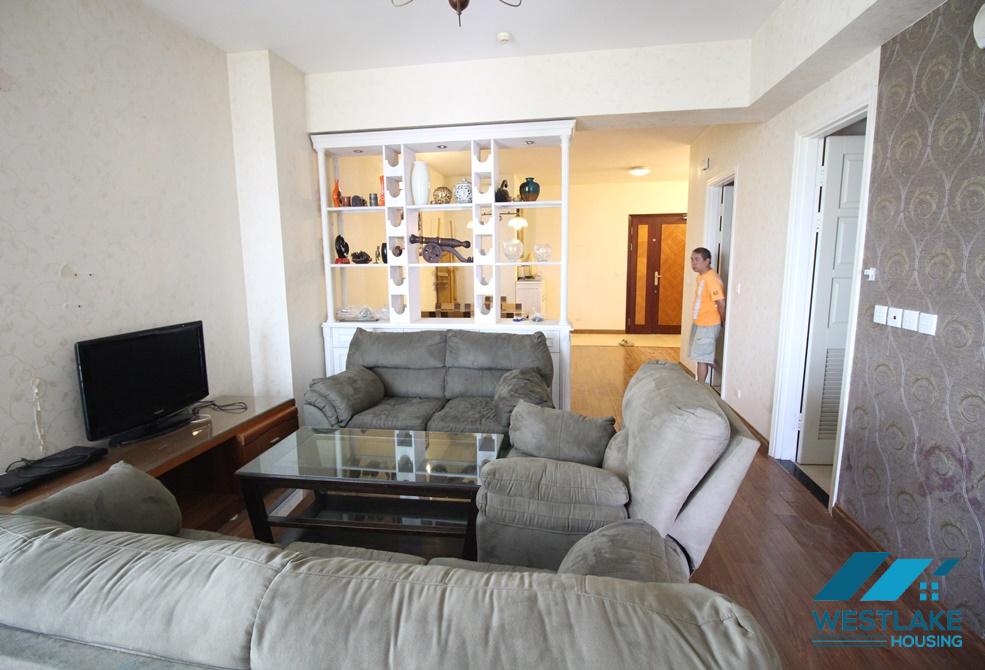 Fully furnished apartment with beautiful wooden floor is available for rent in Ciputra