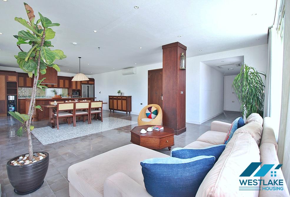 A luxurious 3 bedrooms apartment for rent in To Ngoc Van area, Tay Ho, Ha Noi