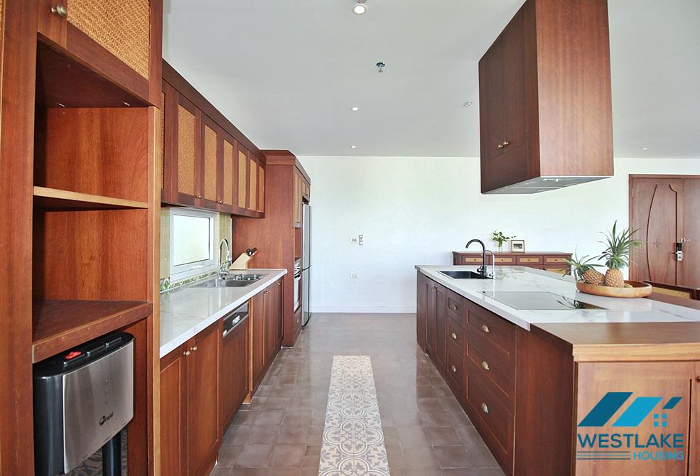 A luxurious 3 bedrooms apartment for rent in To Ngoc Van area, Tay Ho, Ha Noi