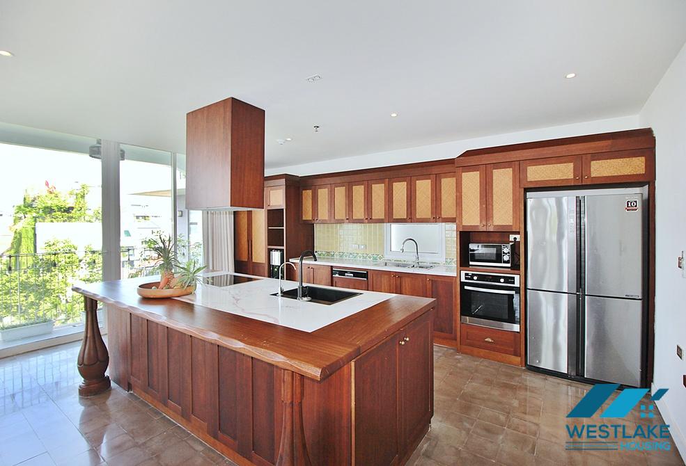 A luxurious 3 bedrooms apartment for rent in To Ngoc Van area, Tay Ho, Ha Noi