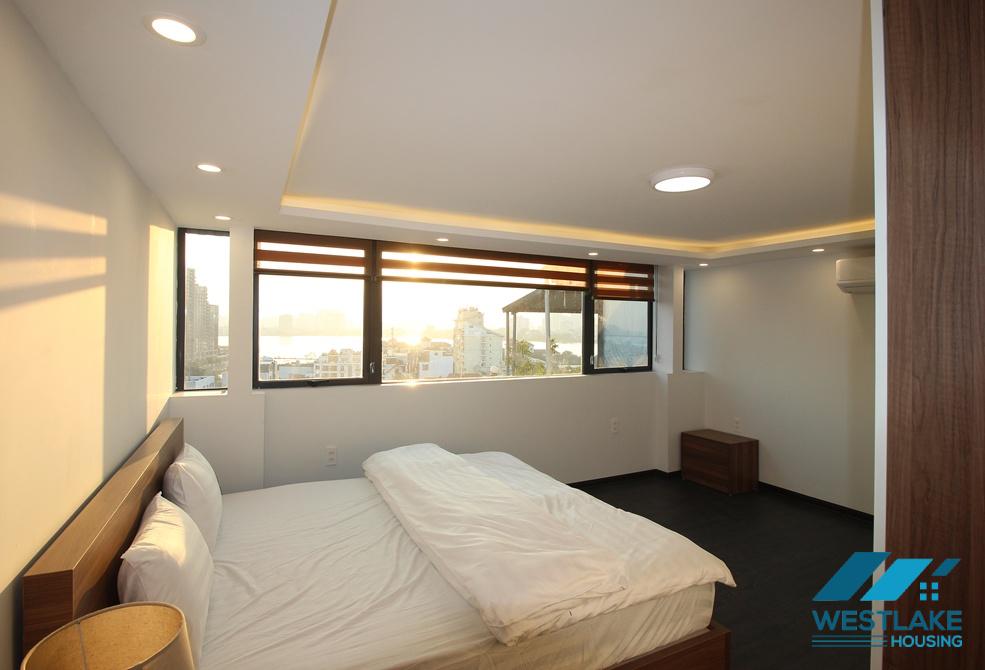 Lots of nature light 02 bedrooms apartment for rent on To Ngoc Van street, Tay Ho Ward, Ha Noi