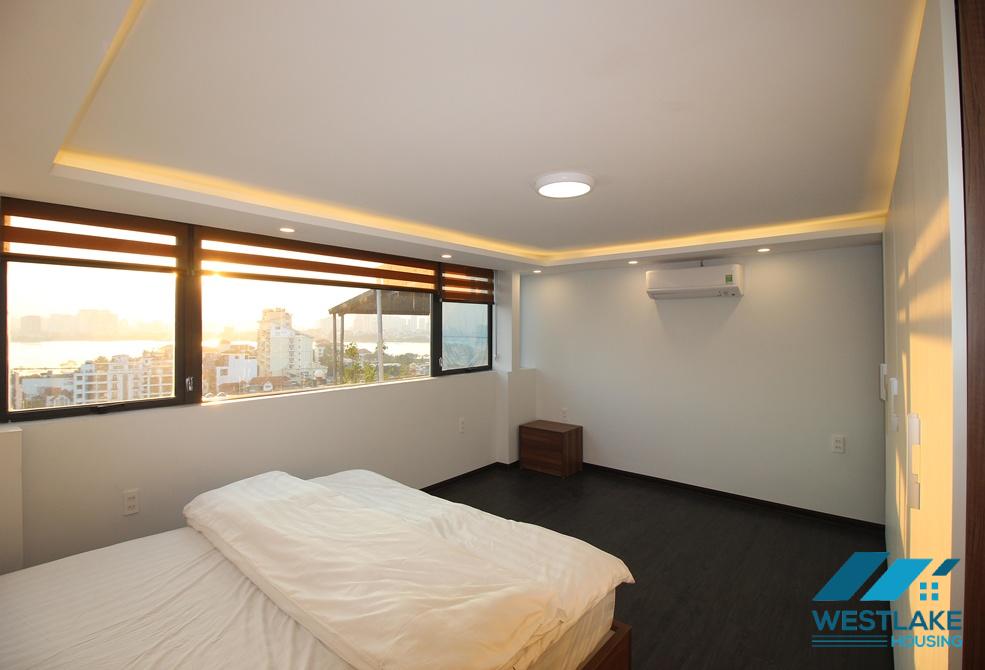 Lots of nature light 02 bedrooms apartment for rent on To Ngoc Van street, Tay Ho Ward, Ha Noi