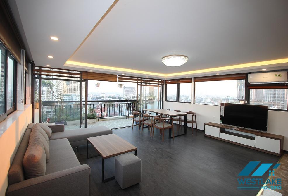 Lots of nature light 02 bedrooms apartment for rent on To Ngoc Van street, Tay Ho Ward, Ha Noi