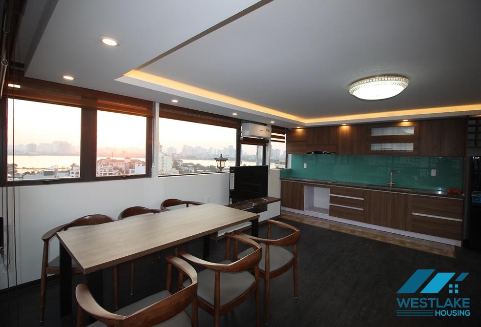Lots of nature light 02 bedrooms apartment for rent on To Ngoc Van street, Tay Ho Ward, Ha Noi
