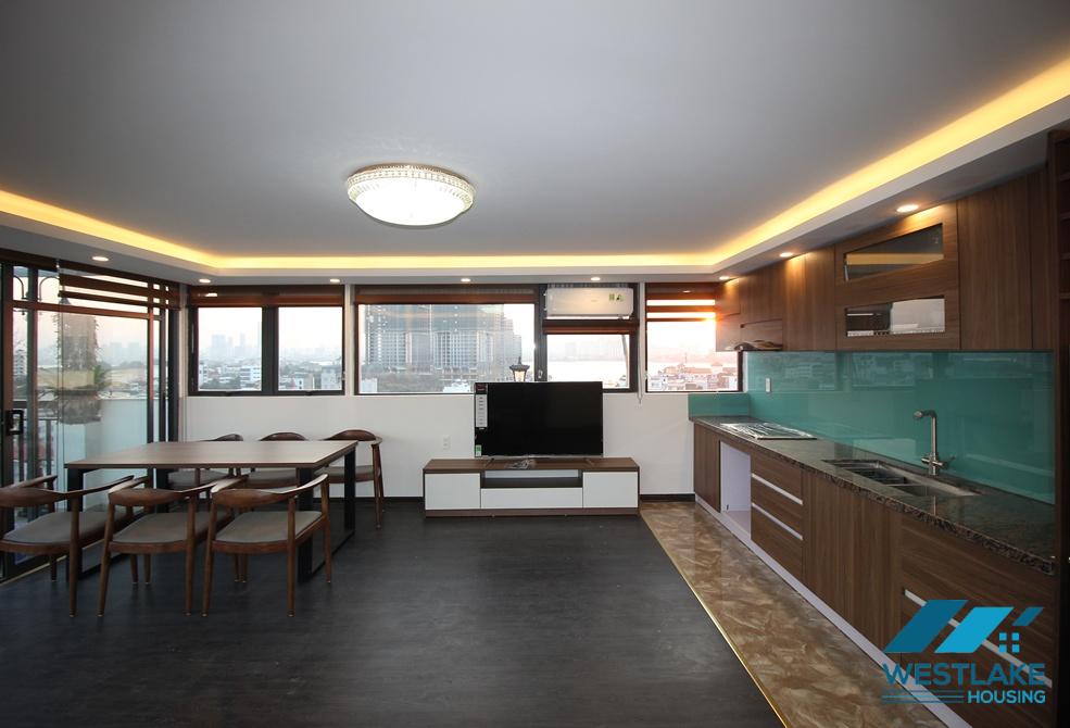Lots of nature light 02 bedrooms apartment for rent on To Ngoc Van street, Tay Ho Ward, Ha Noi
