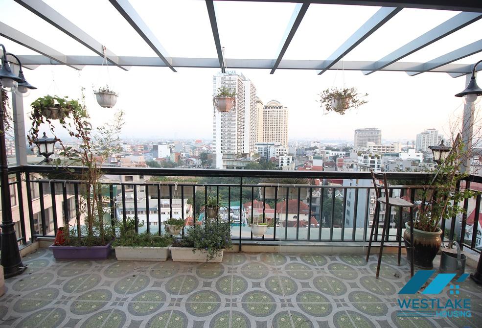 Lots of nature light 02 bedrooms apartment for rent on To Ngoc Van street, Tay Ho Ward, Ha Noi