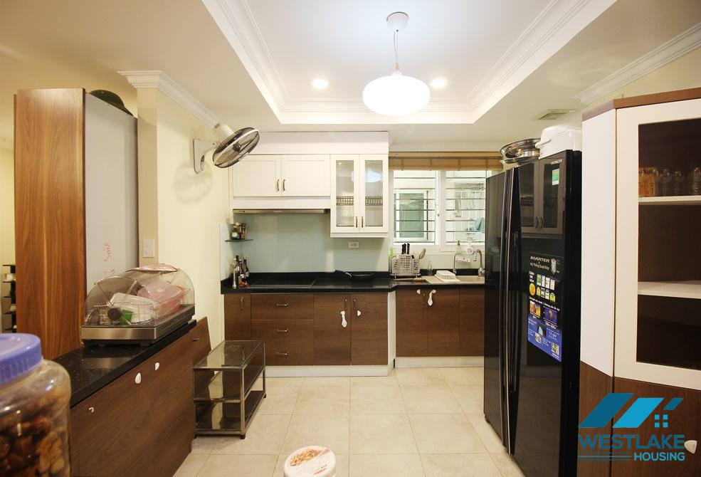 Furnished three bedrooms apartment for rent in Ciputra, Tay Ho ward, Ha Noi