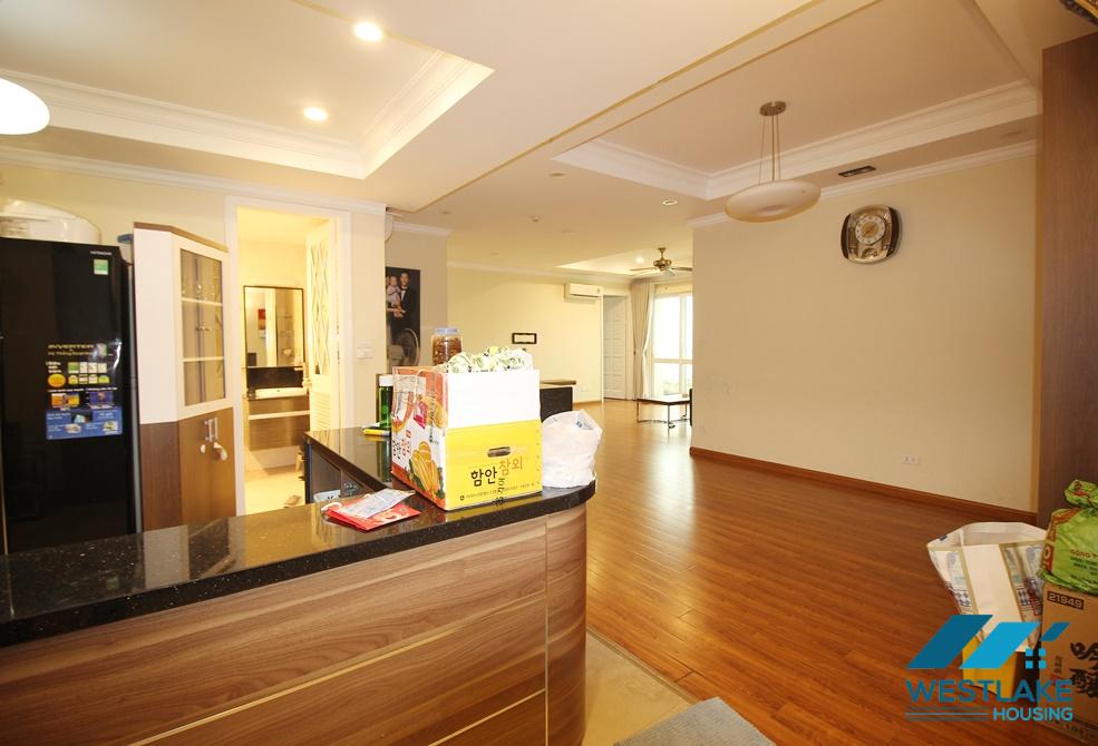 Furnished three bedrooms apartment for rent in Ciputra, Tay Ho ward, Ha Noi