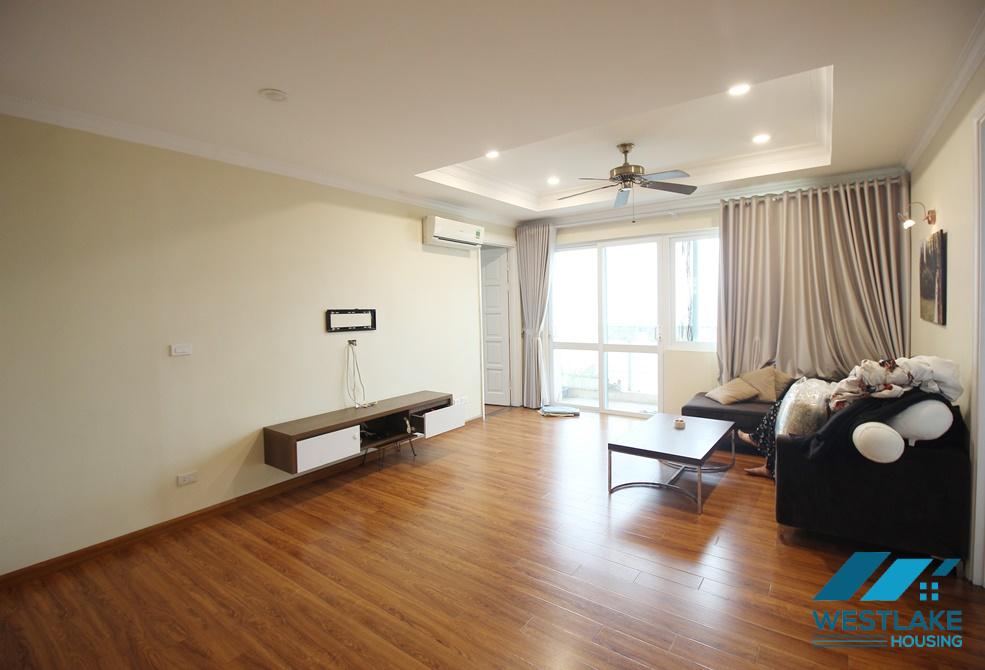 Furnished three bedrooms apartment for rent in Ciputra, Tay Ho ward, Ha Noi