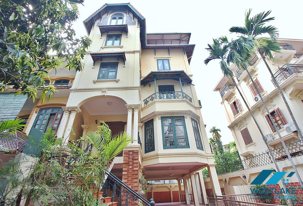 Large  house with outdoor swimming pool for rent in To Ngoc Van area, Tay Ho, Ha Noi