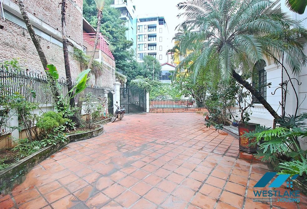 Beautiful house with large courtyard and swimming pool  for rent in Tay Ho Ward, Ha Noi