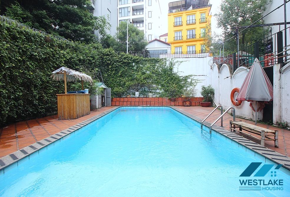 Beautiful house with large courtyard and swimming pool  for rent in Tay Ho Ward, Ha Noi
