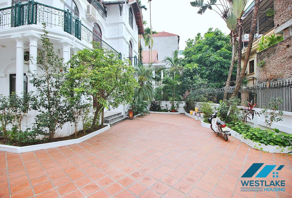 Beautiful house with large courtyard and swimming pool  for rent in Tay Ho Ward, Ha Noi