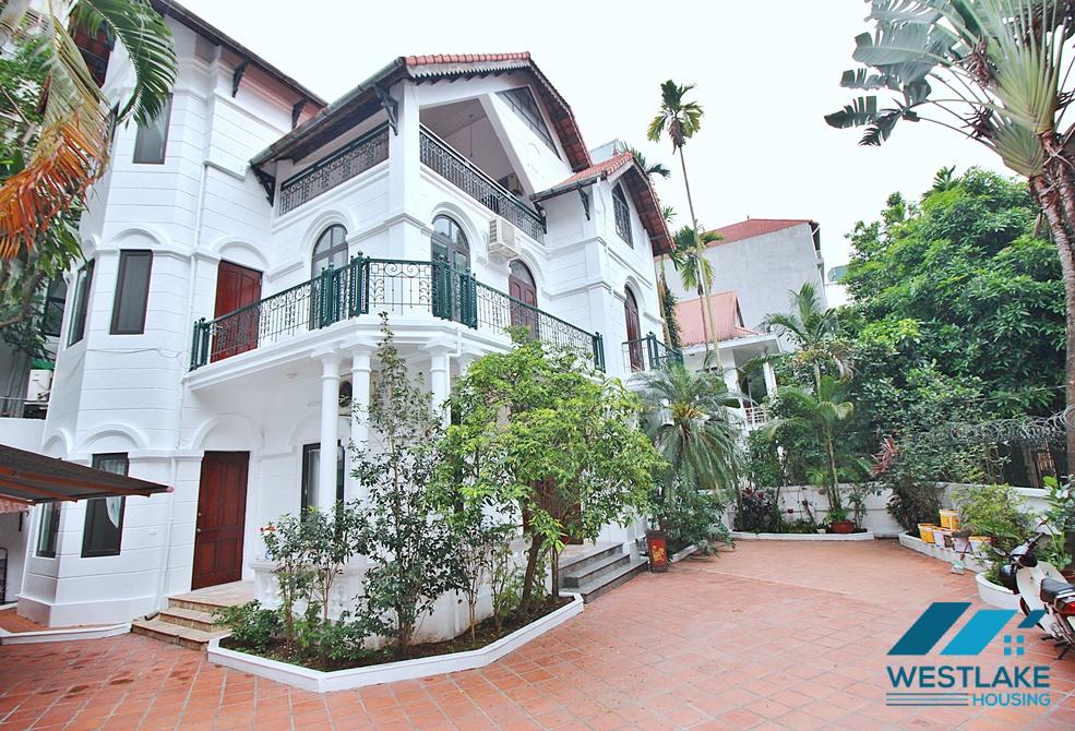 Beautiful house with large courtyard and swimming pool  for rent in Tay Ho Ward, Ha Noi