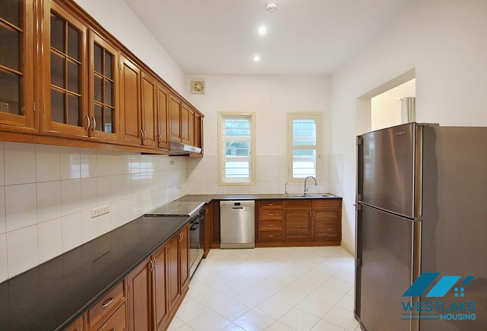 Lovely 04 bedrooms house with big yard for rent in To ngoc Van, Tay Ho, Ha Noi