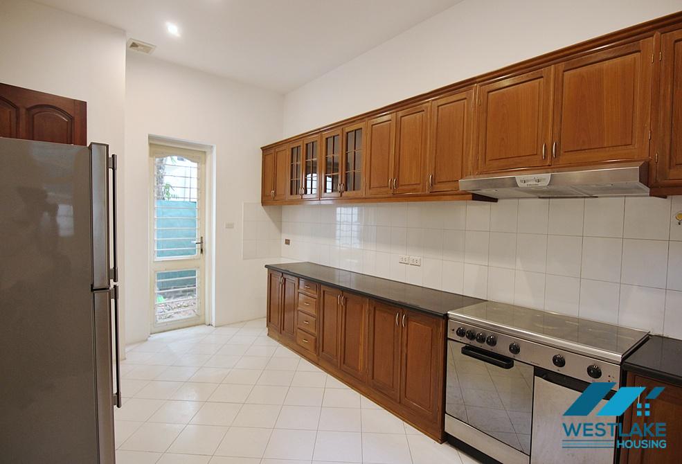 Lovely 04 bedrooms house with big yard for rent in To ngoc Van, Tay Ho, Ha Noi