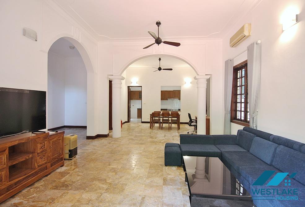 Lovely 04 bedrooms house with big yard for rent in To ngoc Van, Tay Ho, Ha Noi