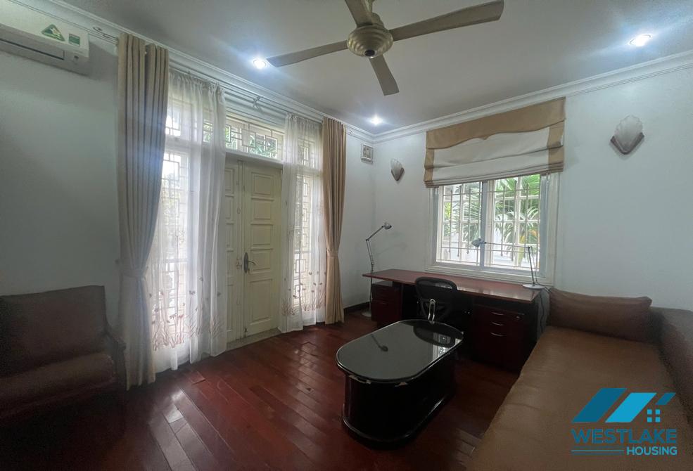 Garden 5 bedrooms house for rent in Ciputra, Tay Ho ward, Ha Noi