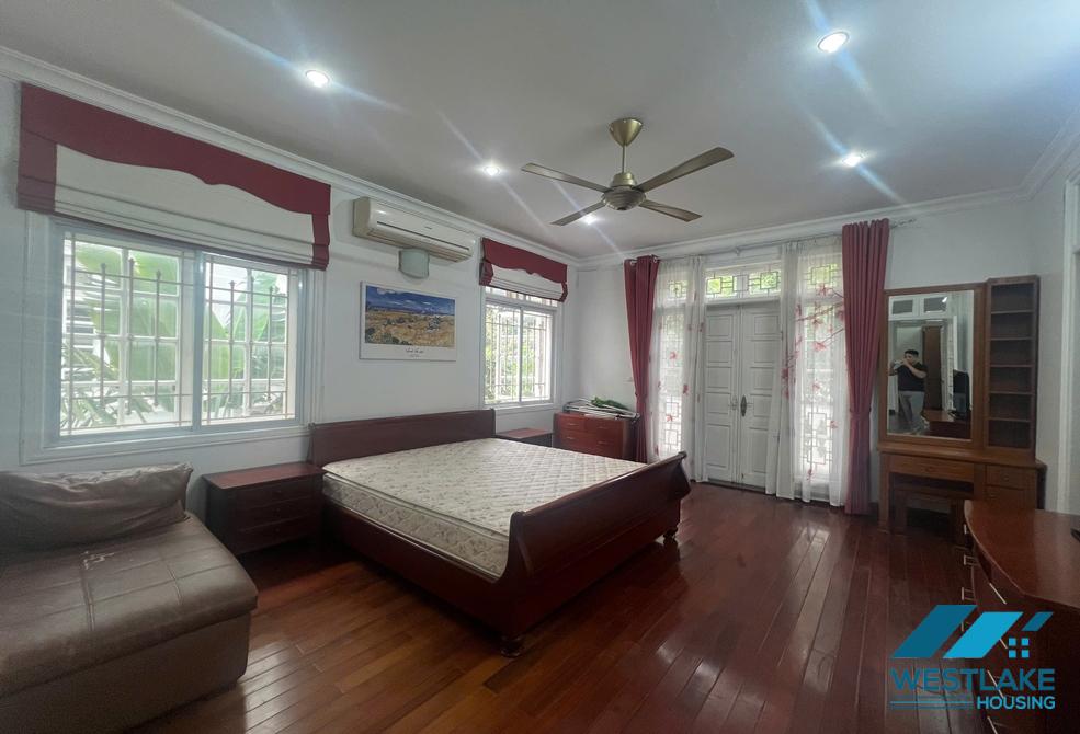 Garden 5 bedrooms house for rent in Ciputra, Tay Ho ward, Ha Noi