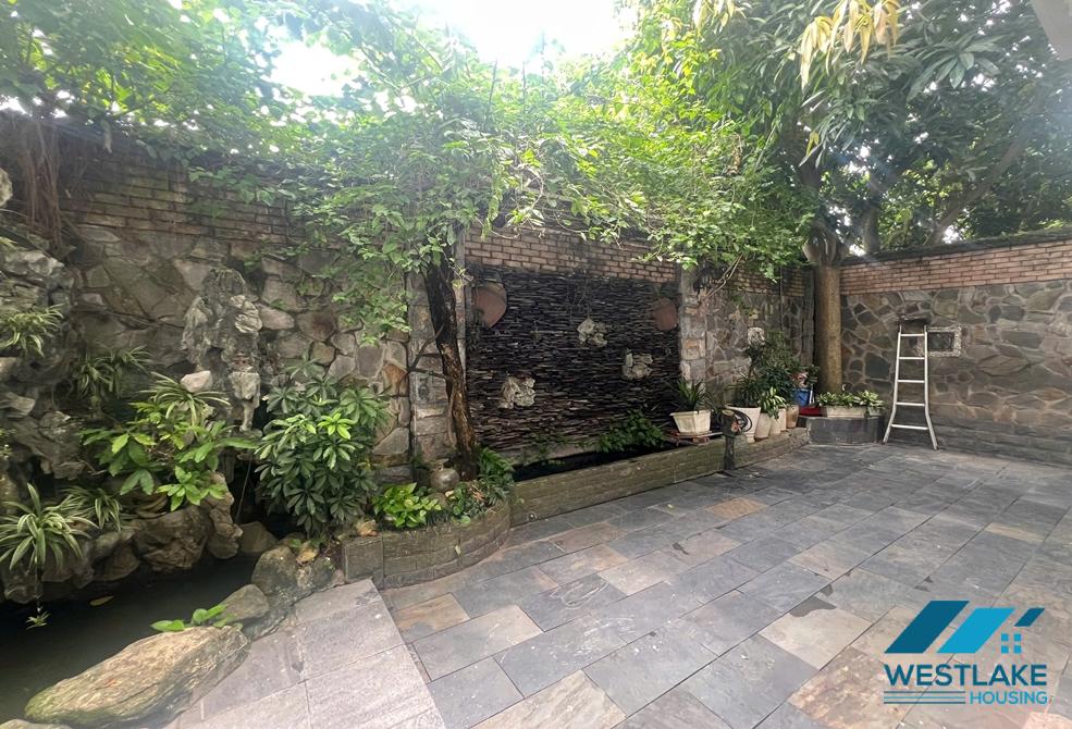 Garden 5 bedrooms house for rent in Ciputra, Tay Ho ward, Ha Noi