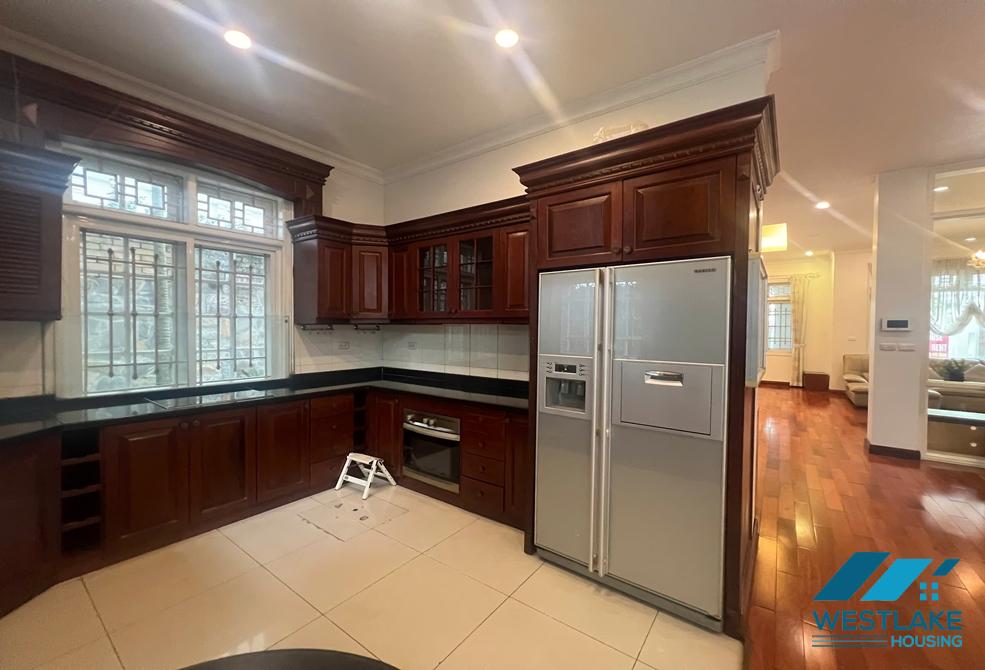 Garden 5 bedrooms house for rent in Ciputra, Tay Ho ward, Ha Noi