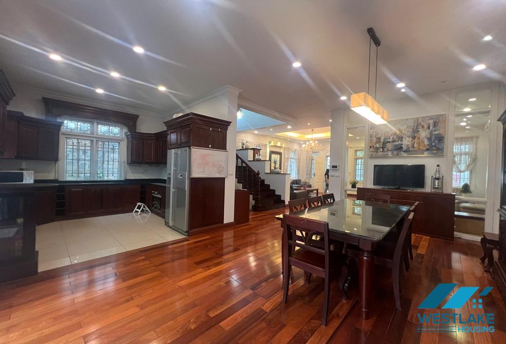 Garden 5 bedrooms house for rent in Ciputra, Tay Ho ward, Ha Noi