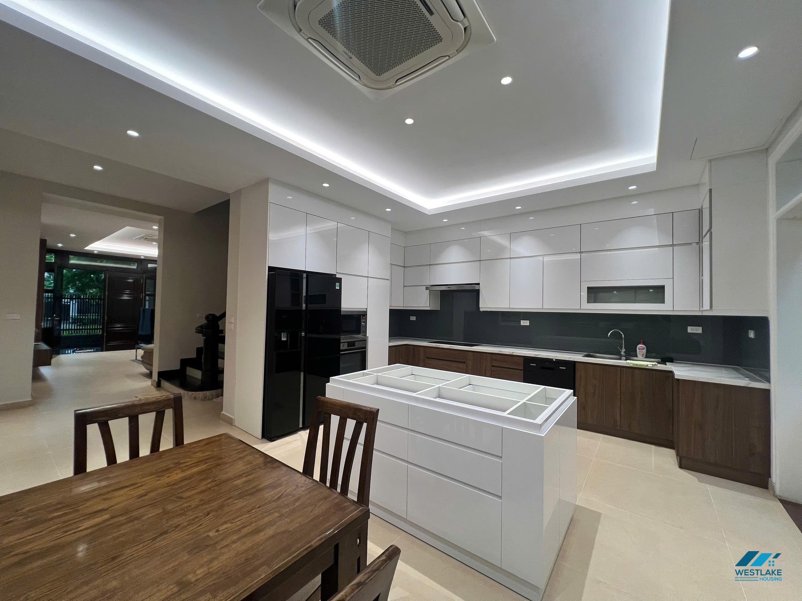 Renovated morden house for rent in D block, Ciputra, Tay Ho ward, Ha Noi